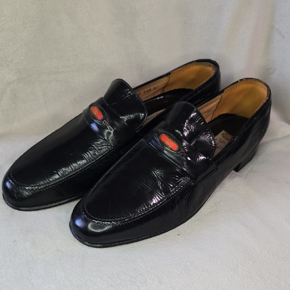 GUCCI Black Leather Men's Loafers